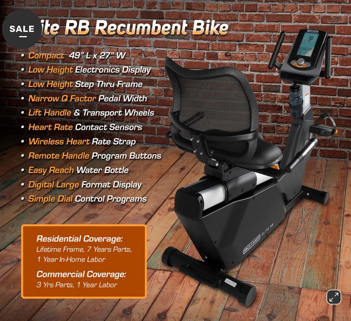 3G Cardio Elite RB Recumbent Bike