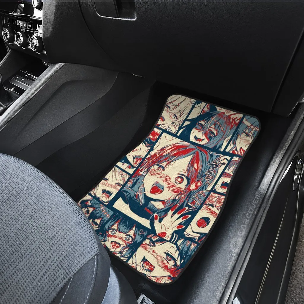 Ahegao Car Floor Mats Custom Car Interior Accessories