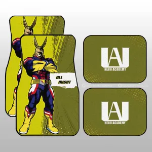 All Might Car Floor Mats Custom For Fans