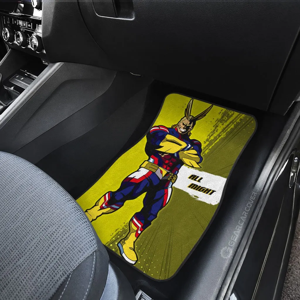 All Might Car Floor Mats Custom For Fans