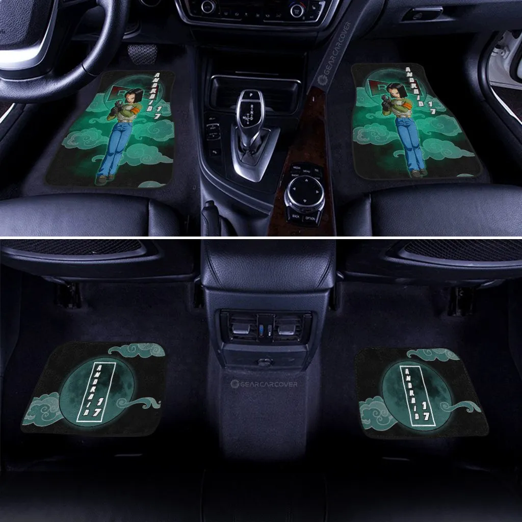 Android 17 Car Floor Mats Custom Dragon Ball Anime Car Interior Accessories