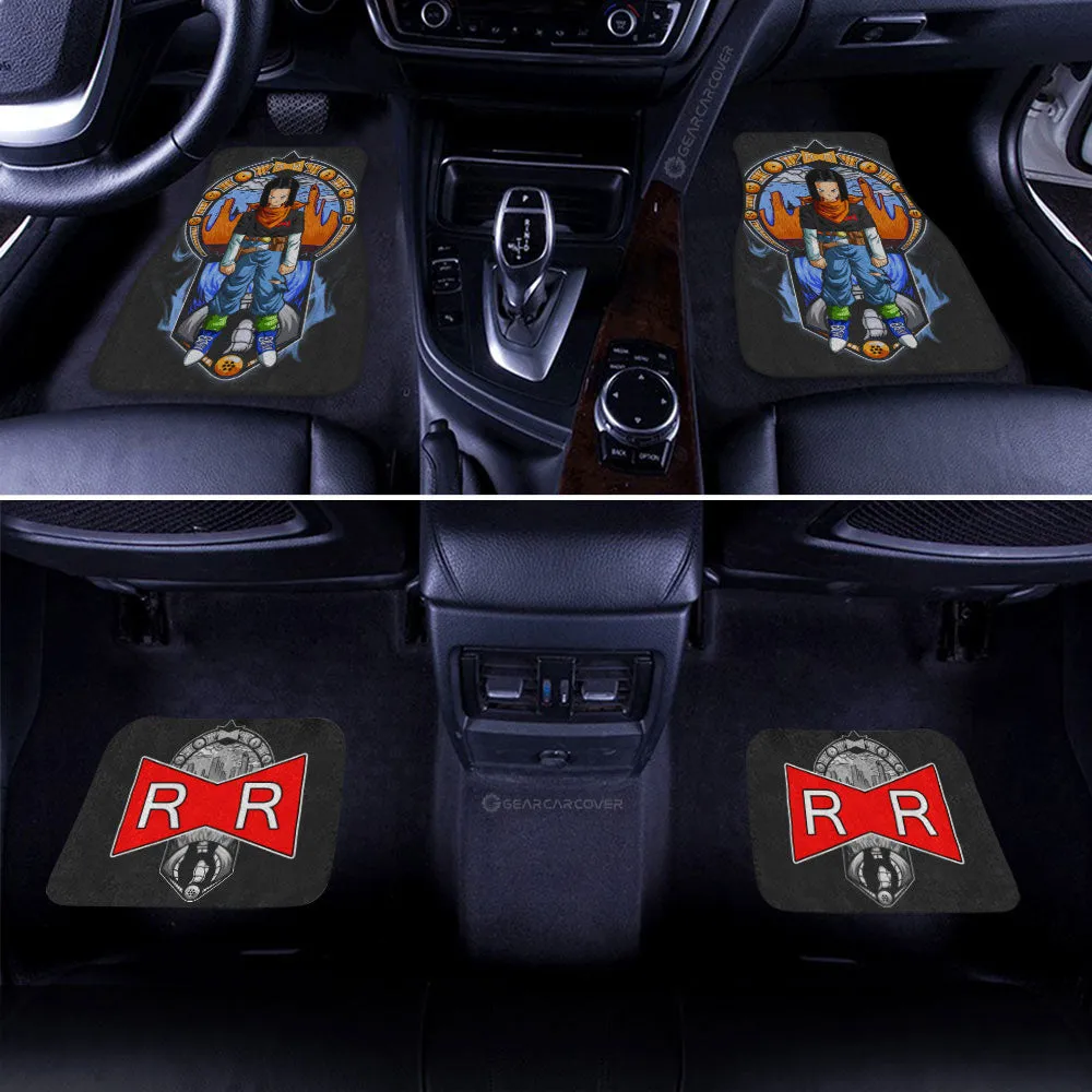 Android 17 Car Floor Mats Custom Dragon Ball Car Interior Accessories