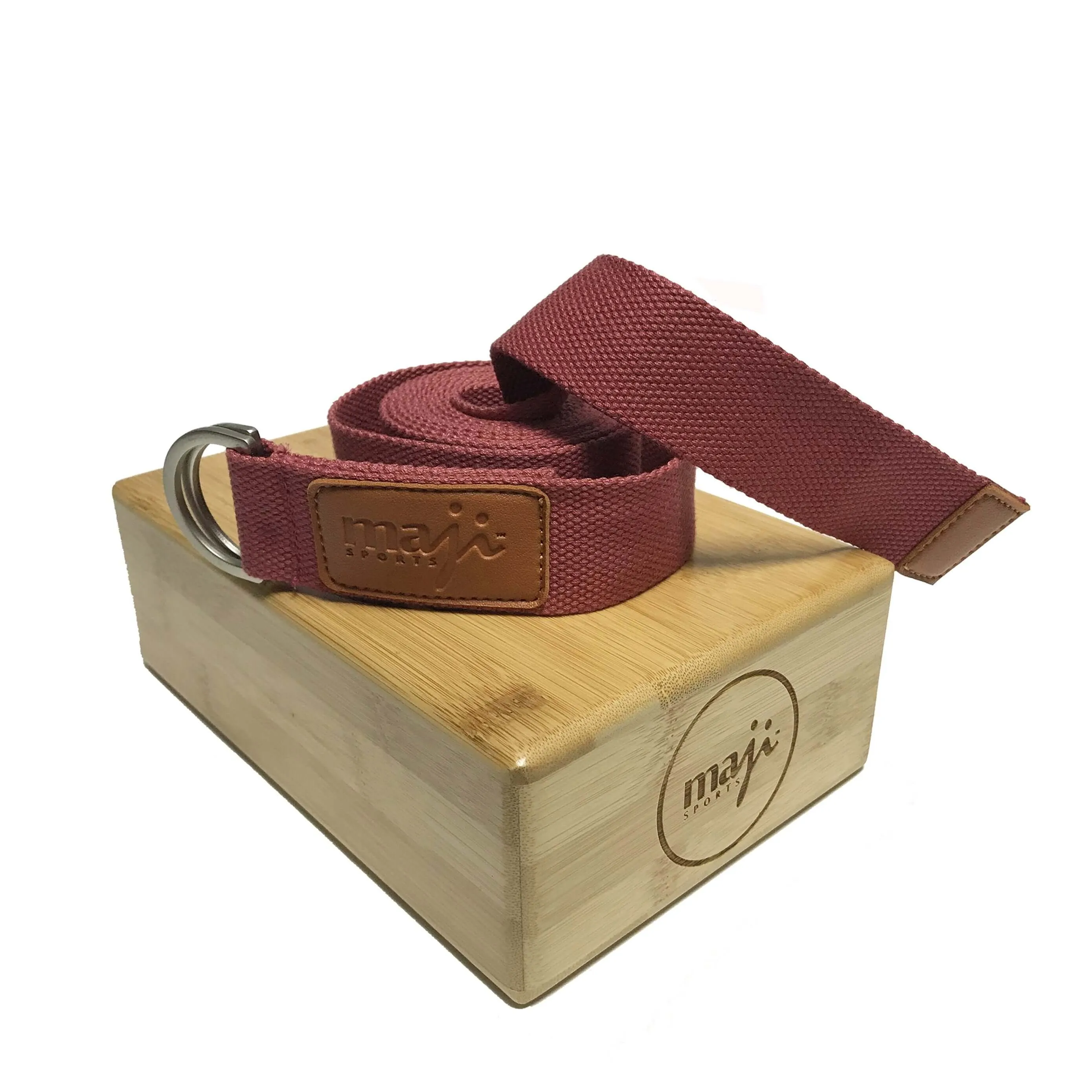 Bamboo Yoga Block & Strap Combo