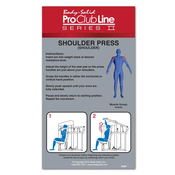 Body Solid Pro Club Line Series II Shoulder Press