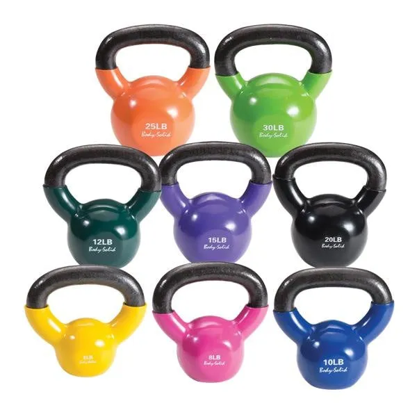 Body-Solid Vinyl Dipped Kettlebells KBV