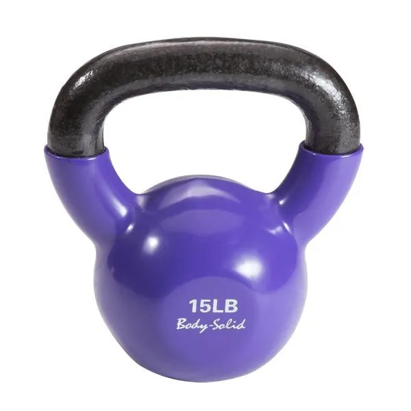 Body-Solid Vinyl Dipped Kettlebells KBV