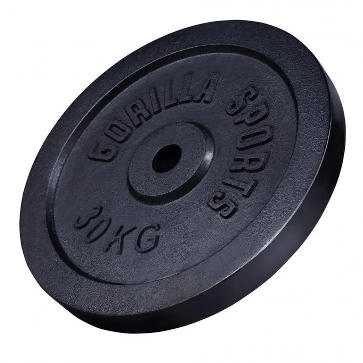 Cast Iron Weight Plate 30KG - Black