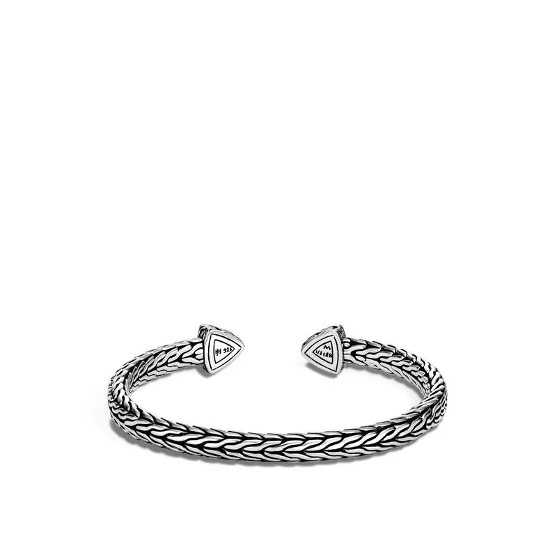 Classic Chain Hammered Flex Cuff