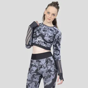 Combat Crop Top (Black Shade)