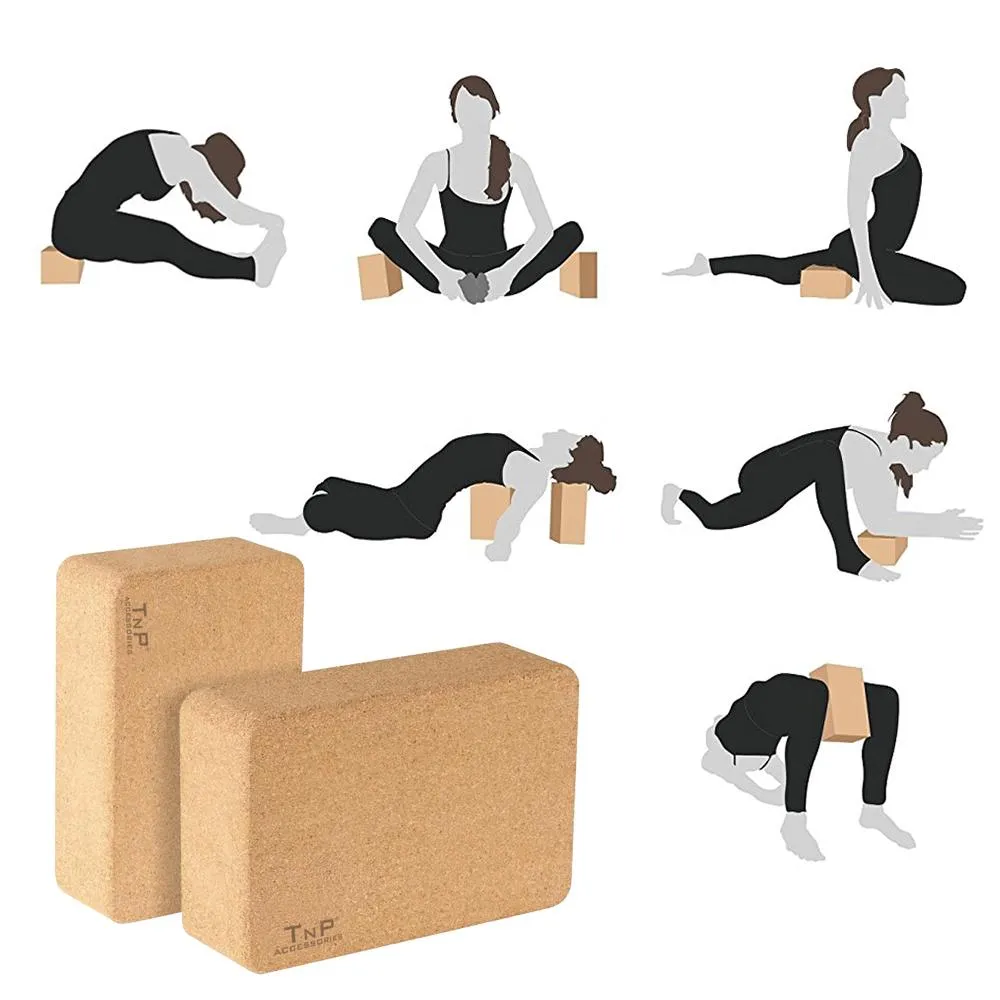 Cork Yoga Block Yoga Brick with Firm Support