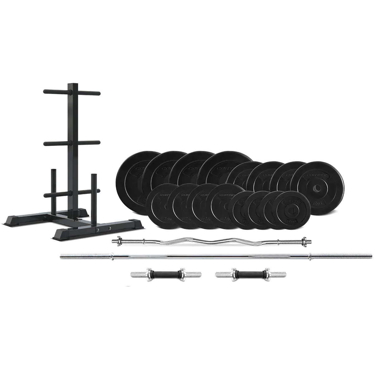 CORTEX 90kg EnduraCast Barbell Weight Set