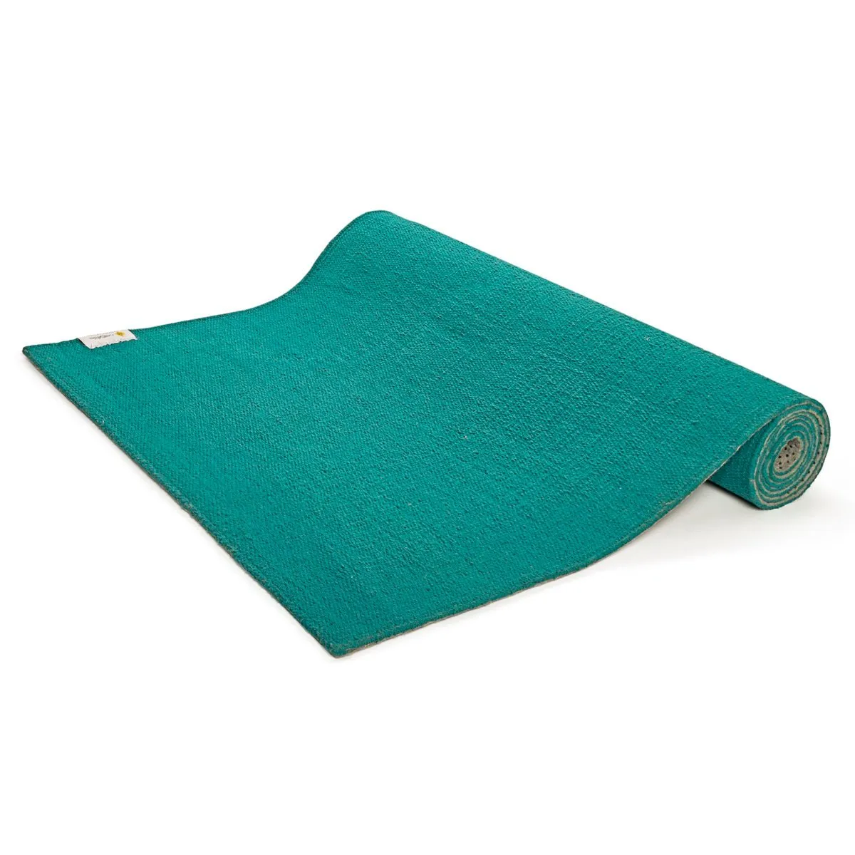 Cotton Yoga Mat- High Grip Teal- 24 inches