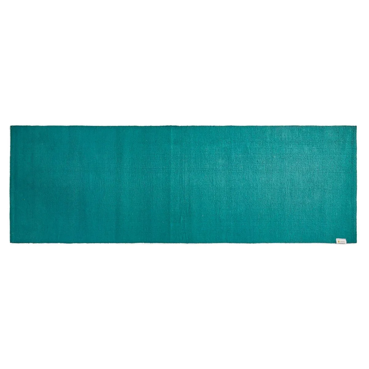 Cotton Yoga Mat- High Grip Teal- 24 inches