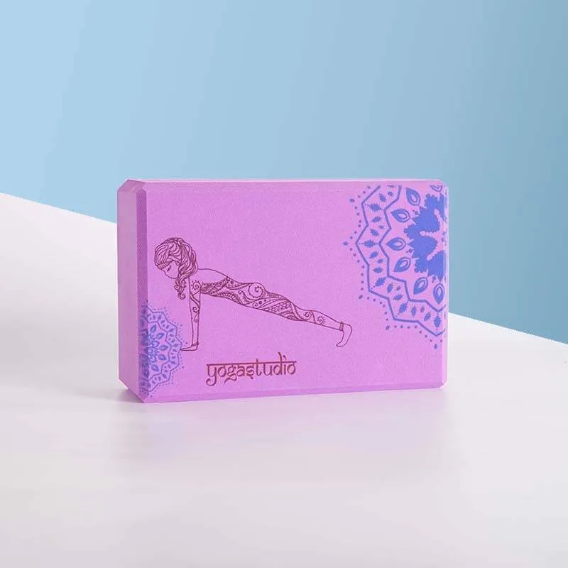 Decorated Yoga Foam Block