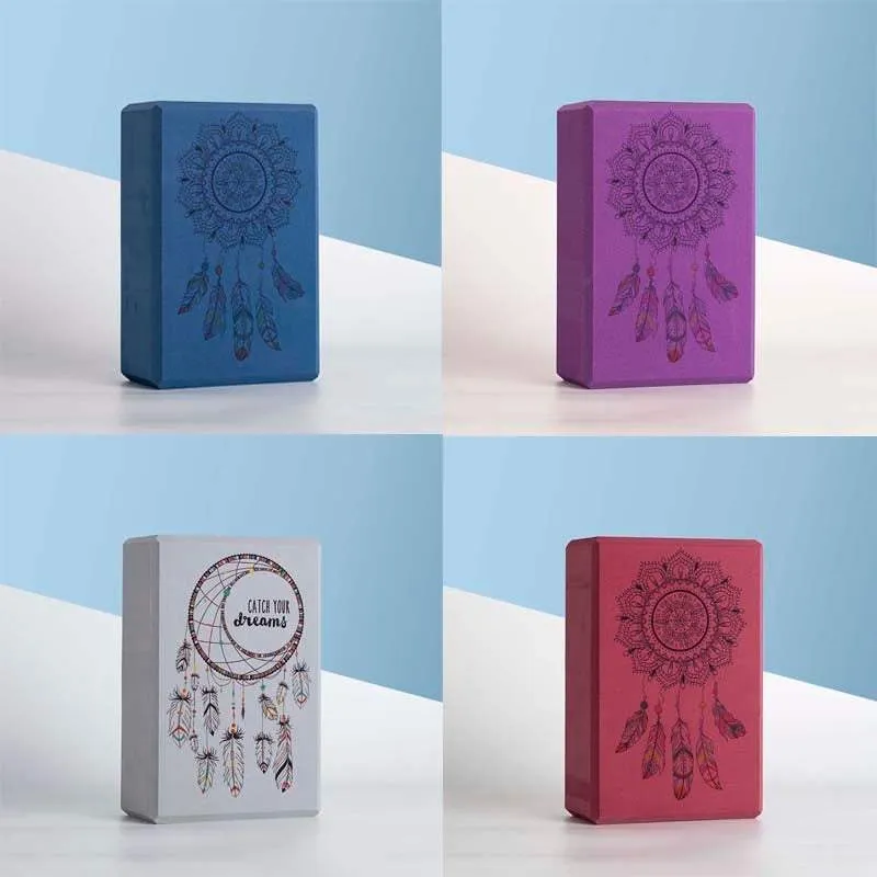 Decorated Yoga Foam Block