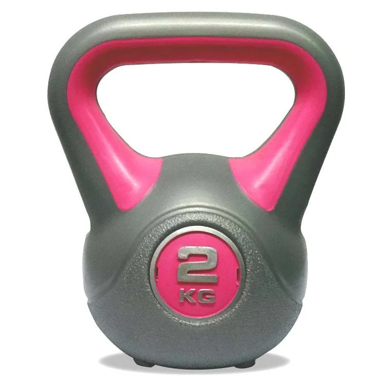 DKN 2, 4, 6 and 8kg Vinyl Kettlebell Weight Set