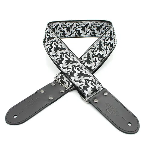 DSL 2" Jacquard Weaving Guitar Strap - Camo Black