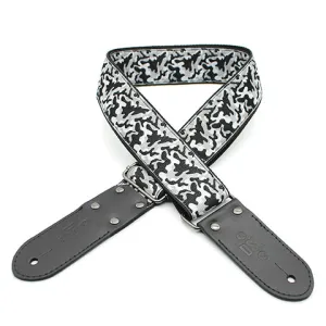 DSL 2" Jacquard Weaving Guitar Strap - Camo Black