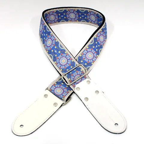 DSL 2" Jacquard Weaving Guitar Strap - SAL Blue