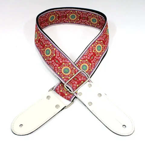 DSL 2" Jacquard Weaving Guitar Strap - SAL Red