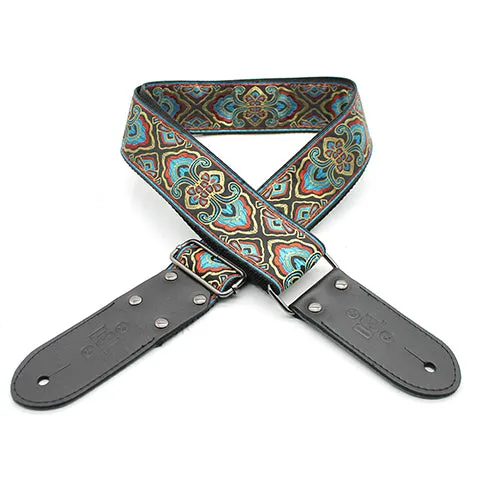 DSL Guitar Strap Jacquard Weaving MERMAID-BLUE