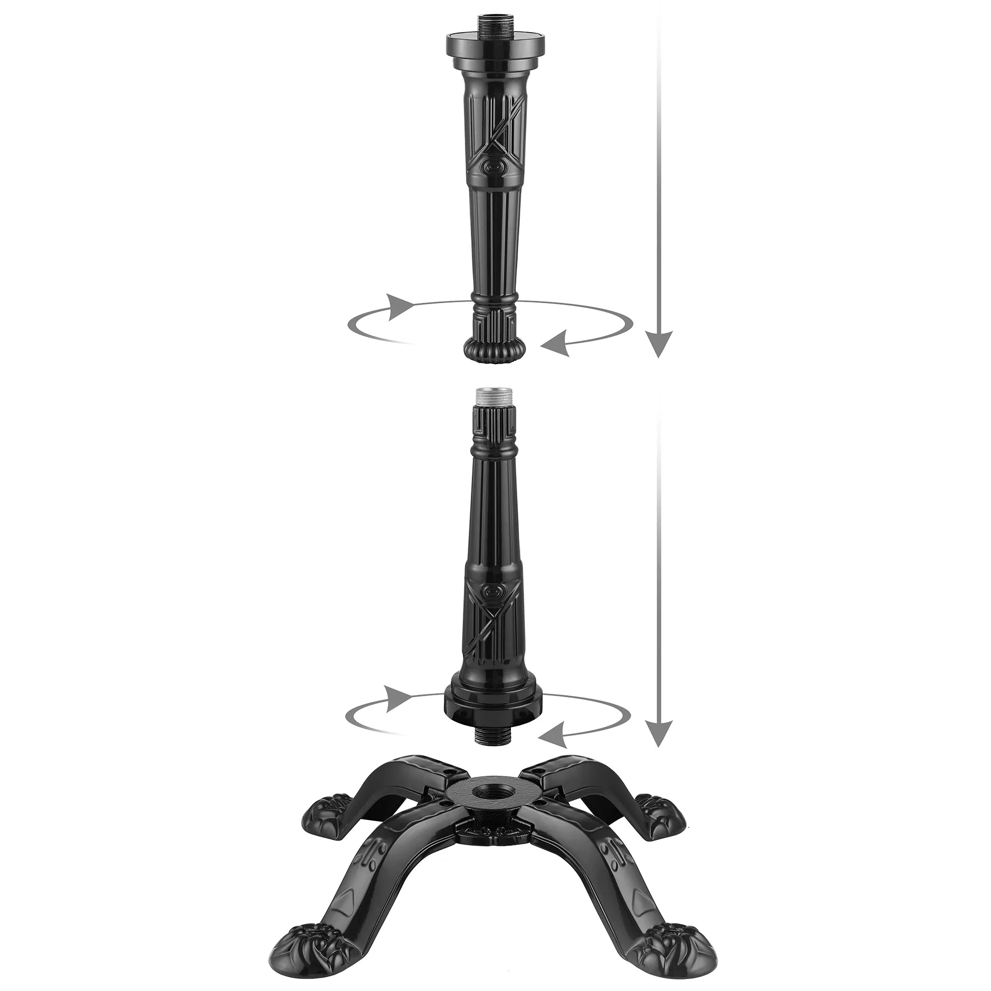 Gumball Machine Stand - Black, Fits 15" Olde Midway Candy Dispensers