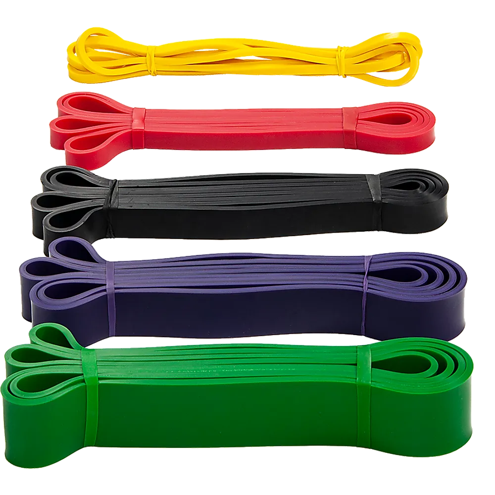 Heavy Duty Resistance Band Loop Set (5) Multi-Colored, Latex