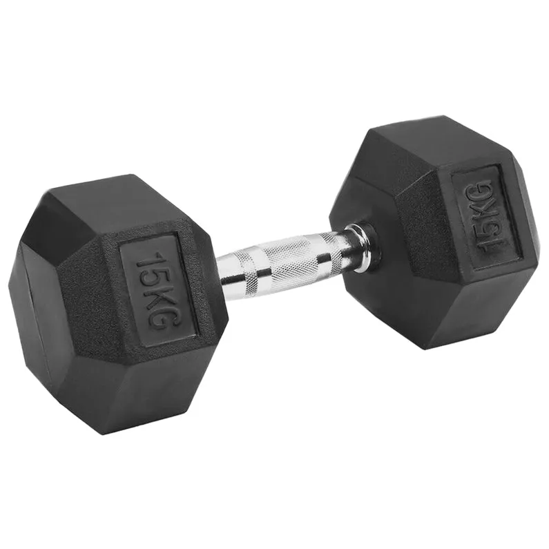 Hex Dumbbells - Rubber Coated Weights