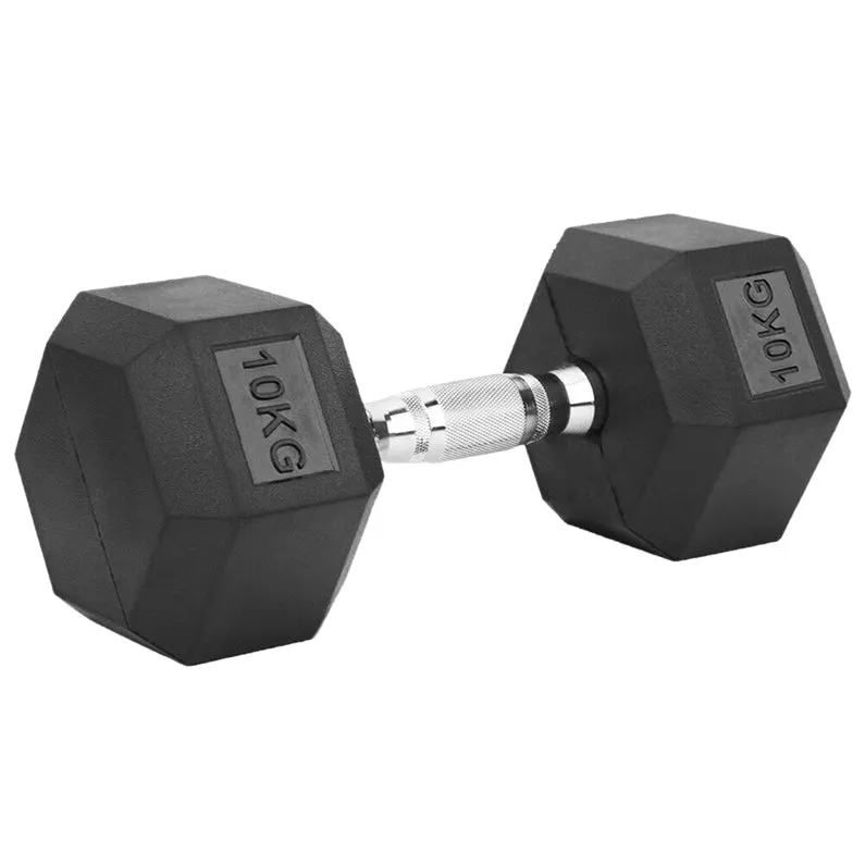 Hex Dumbbells - Rubber Coated Weights