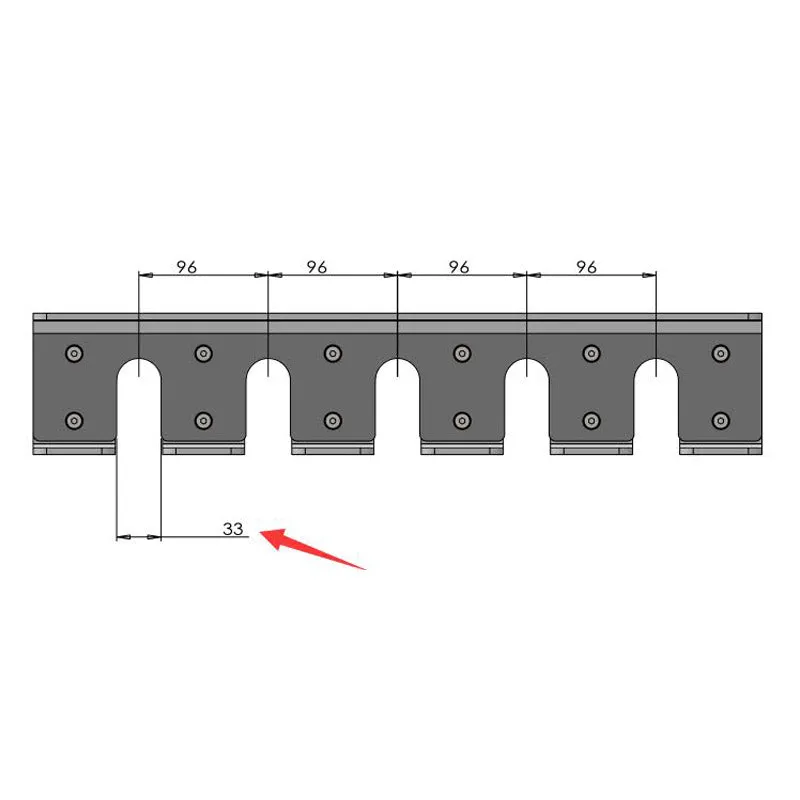 Hit Fitness Wall Mounted Bar Holder | 5 bars