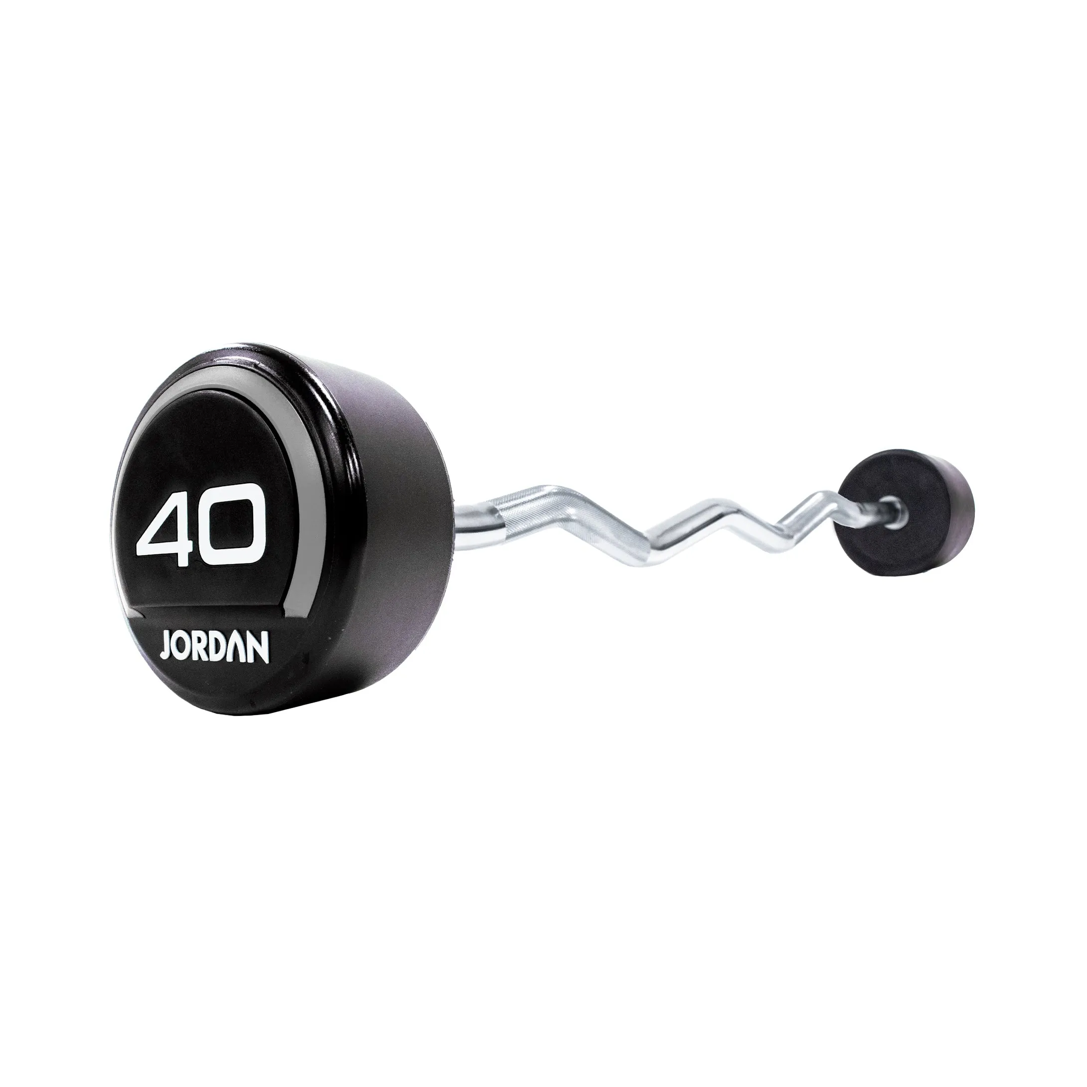 JORDAN Urethane Barbells - Curl Bars (Grey) CLEARANCE