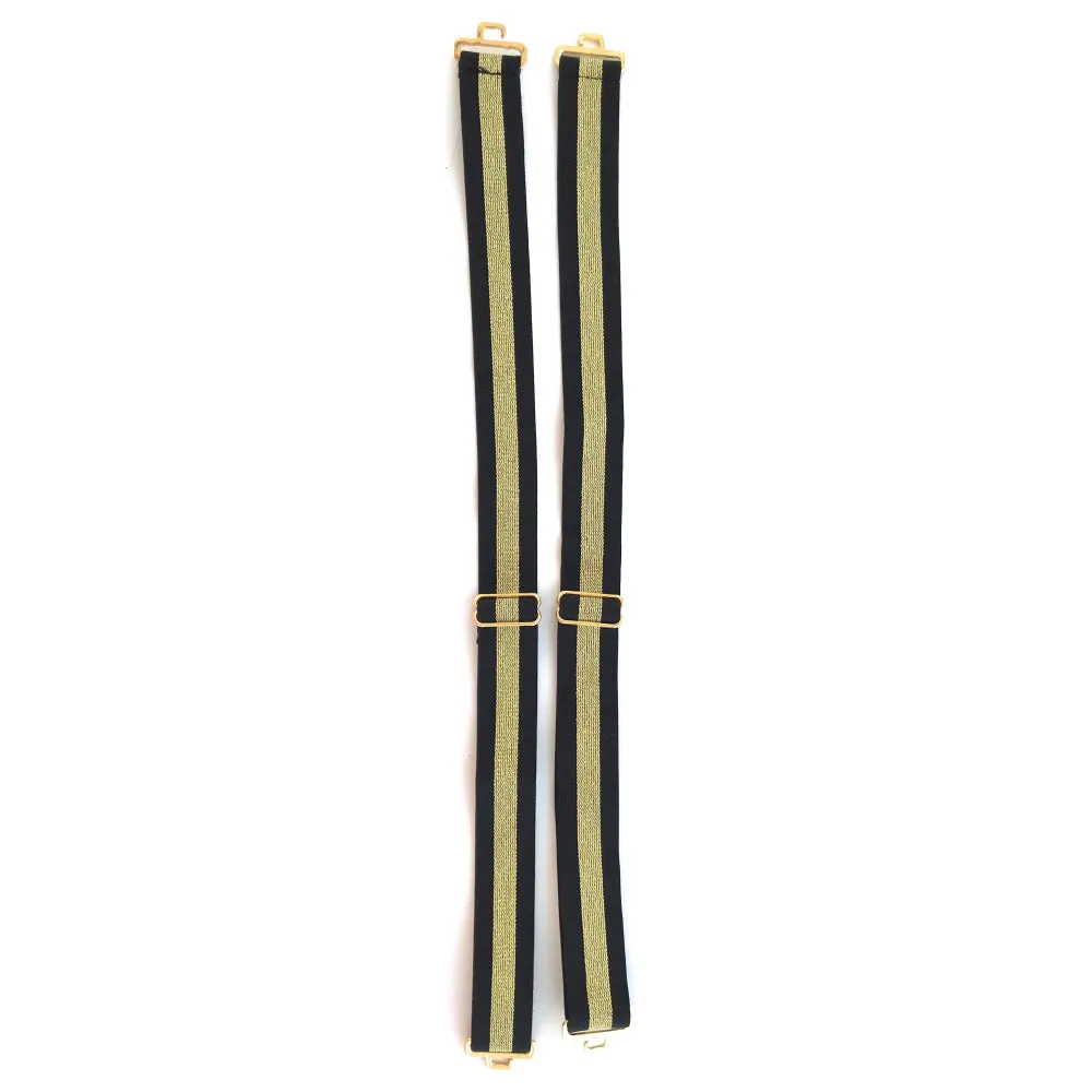 Monaco Metallic Stripe Straps