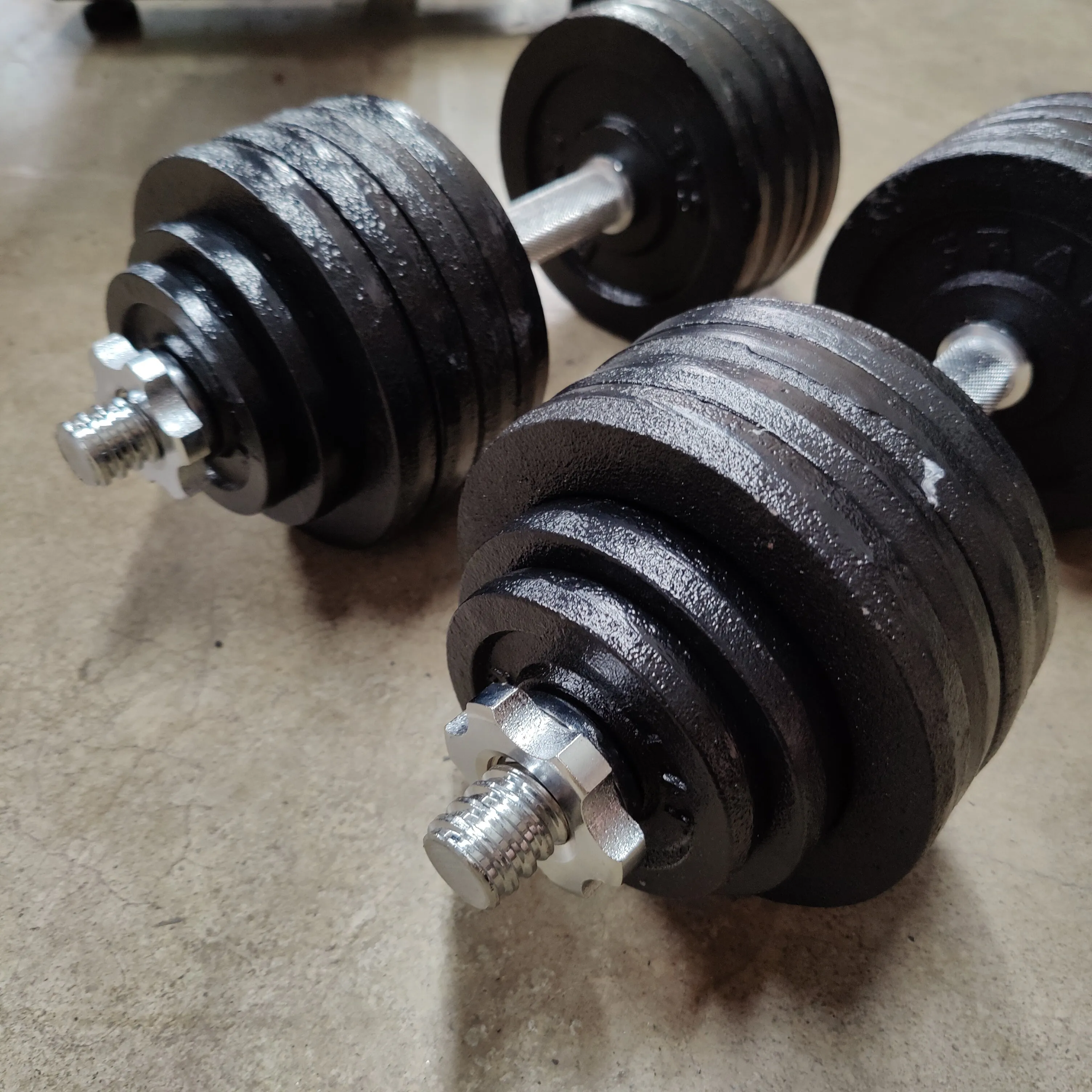 NEW 5-50lb Adjustable Dumbbells PAIR