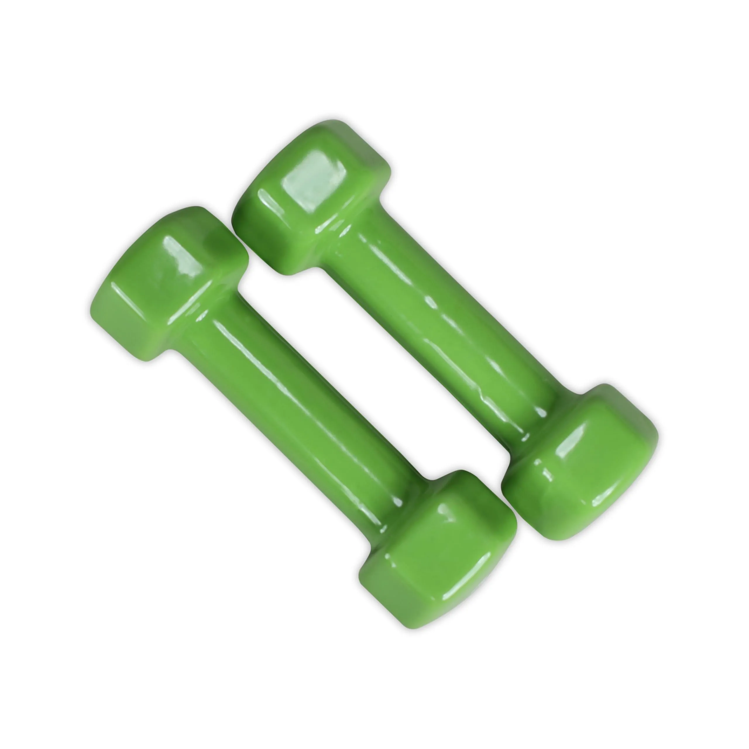 Nivia Vinyl Dumbbells for Hand Weights, Strength Training, Full Body Workout, Weight Loss & Exercise, Fitness Training, For Men & Women for Home Workouts, and Gym Equipment Set of 1 Kg Dumbbells (Green)