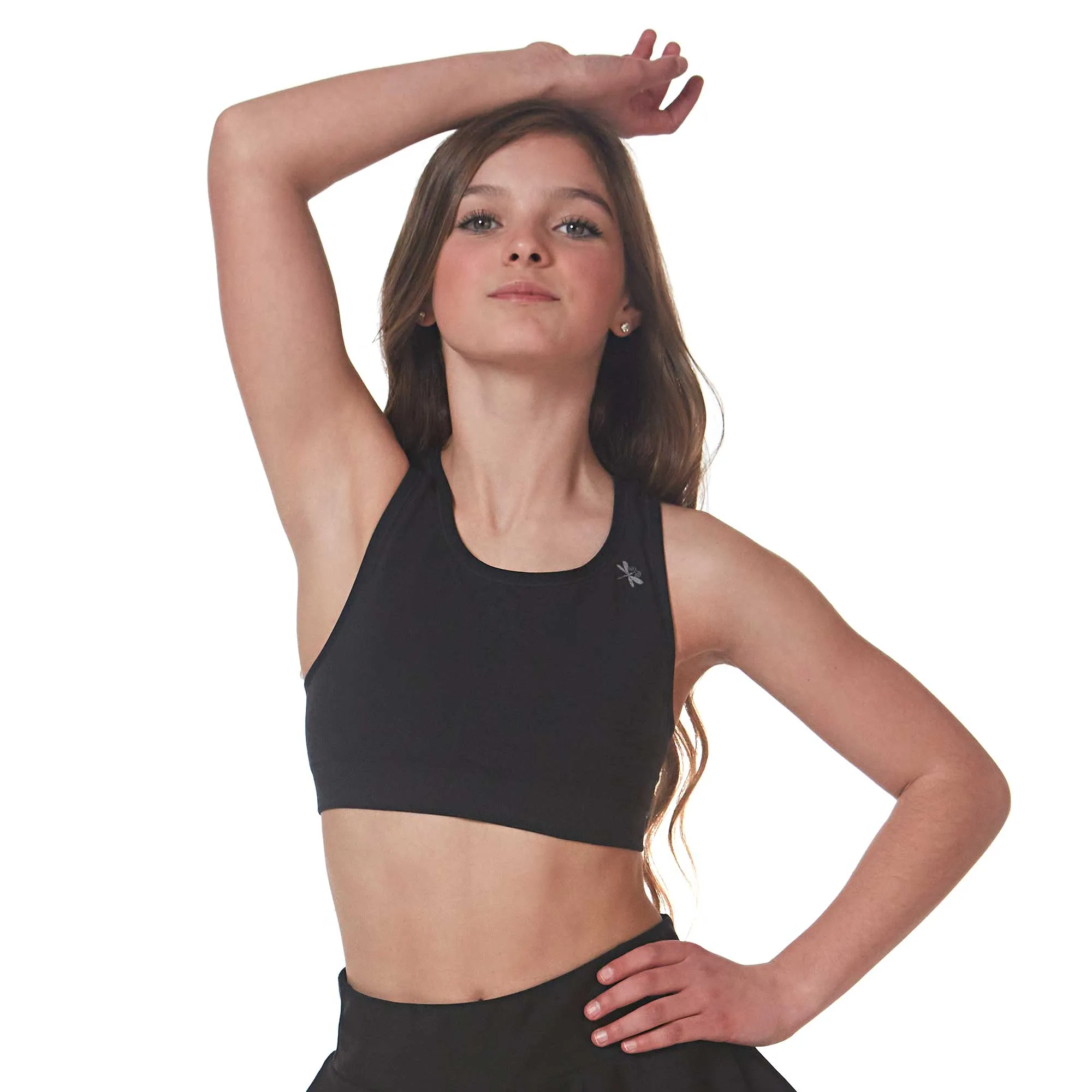 Racer Seamless Sports Bra - Black