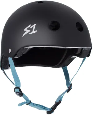 S1 Lifer Helmet - Black Matte/Light Blue Straps - Undialed LIT Collab