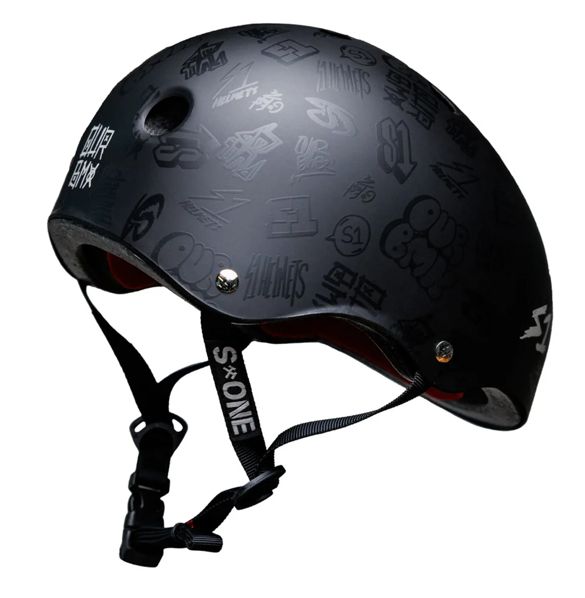 S1 Lifer Helmet - Black Matte/Our BMX