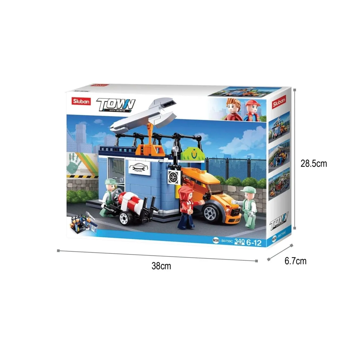 Sluban Maintenance Shop Building Blocks Kit For Boys