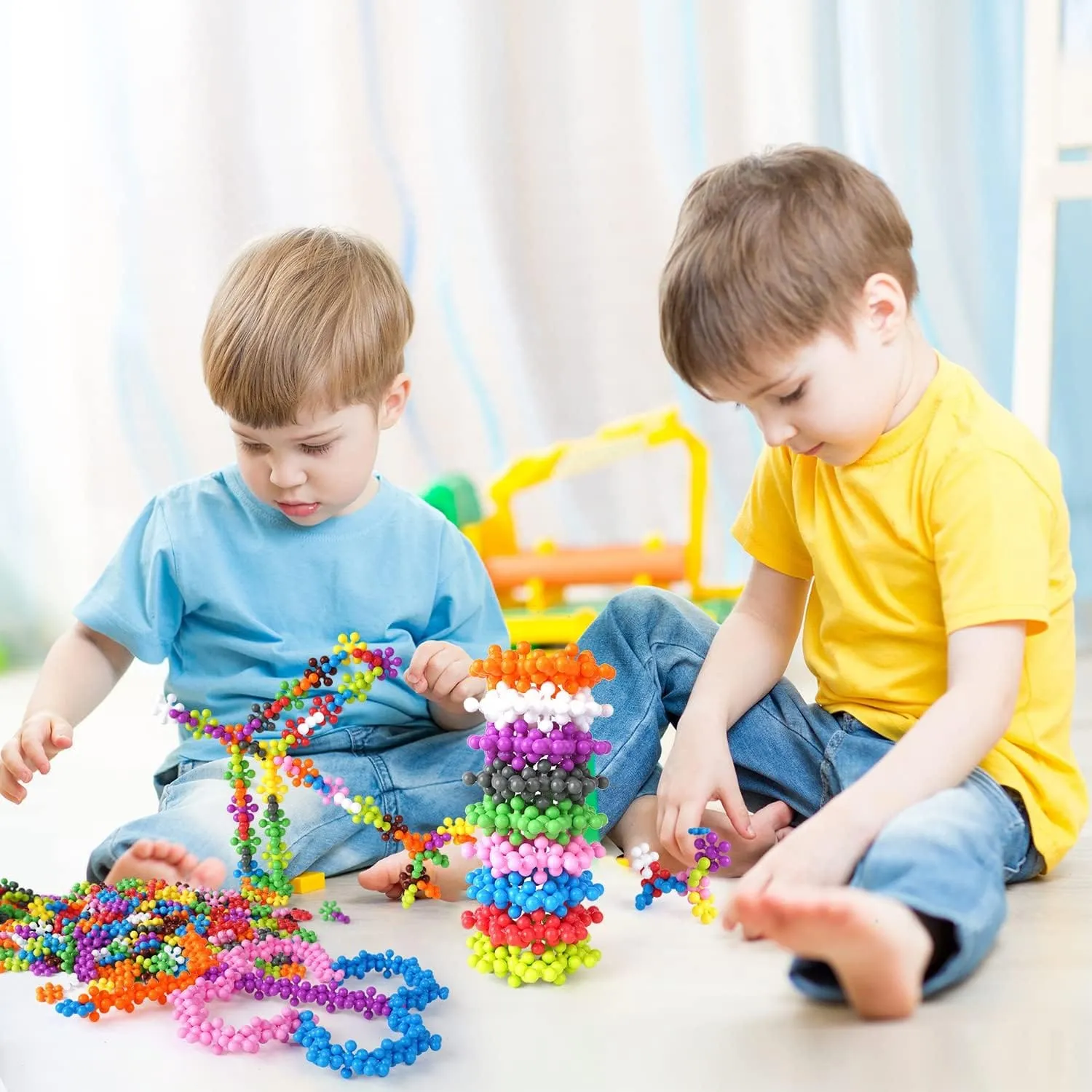 Snowflake Interlocking Building Blocks 400 pieces Container - 689