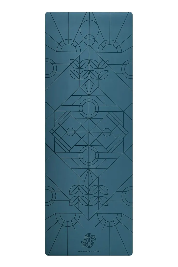 Supported Soul Pro Grip Luxe Deco Alignment 5mm Yoga Mat