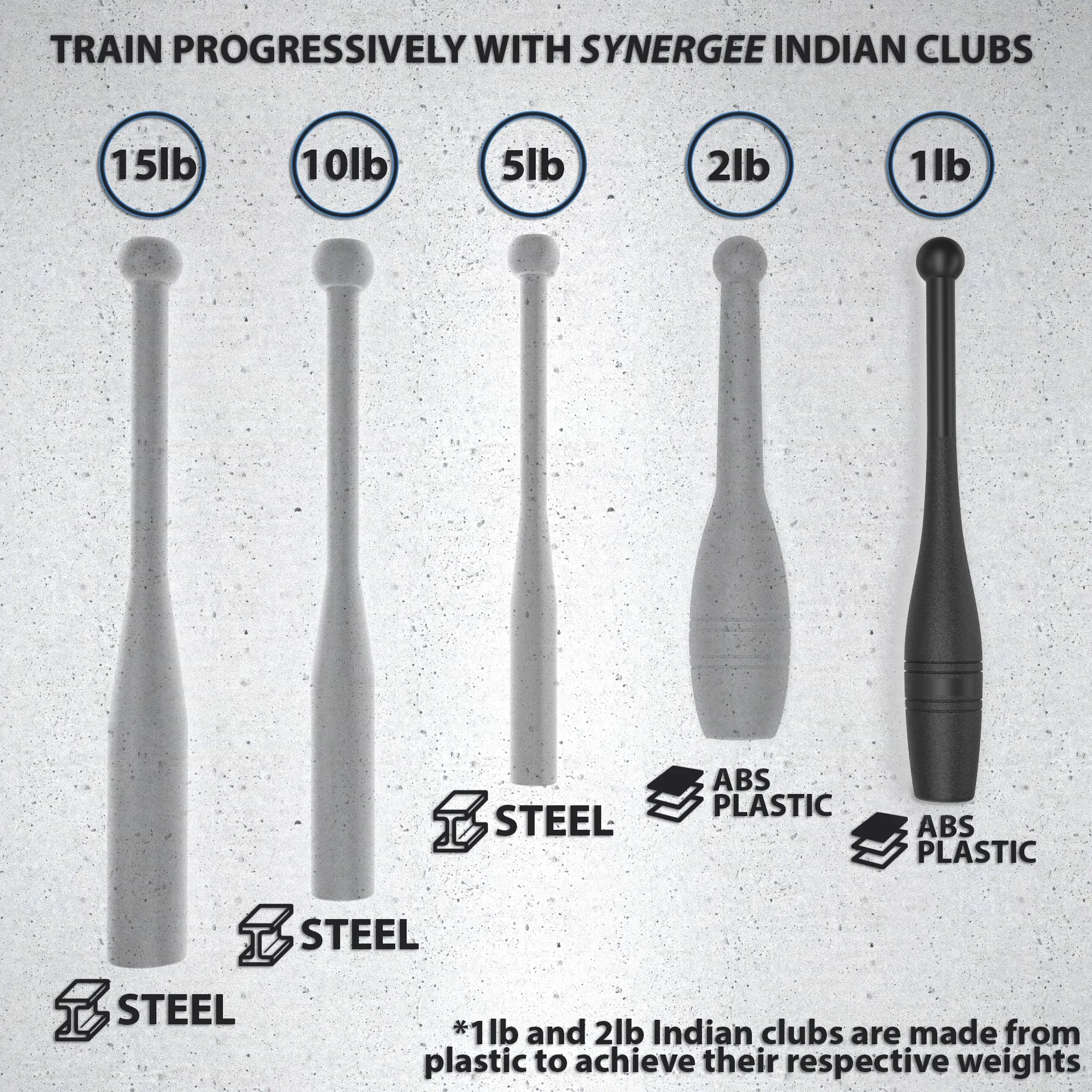 Synergee Indian Clubs