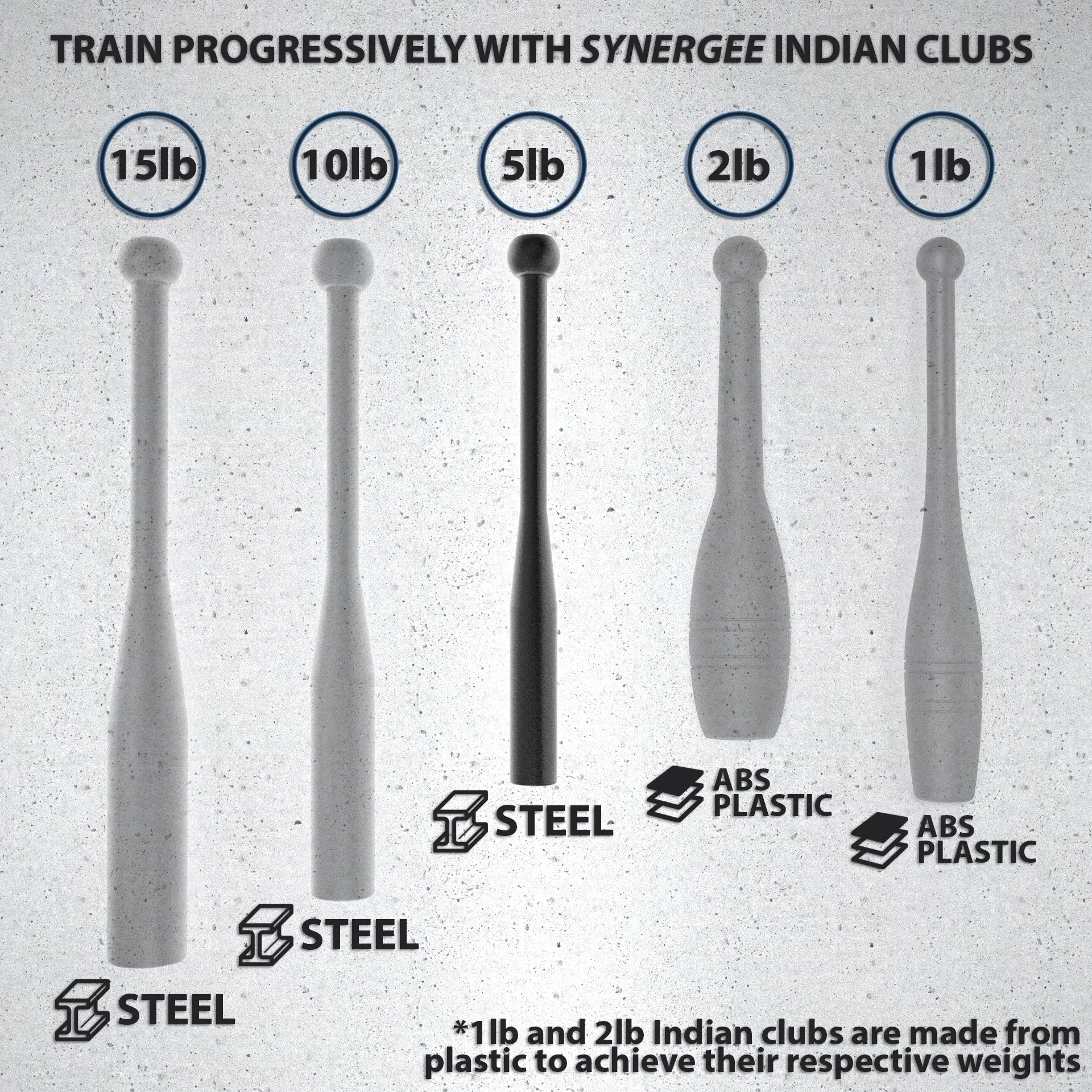 Synergee Indian Clubs