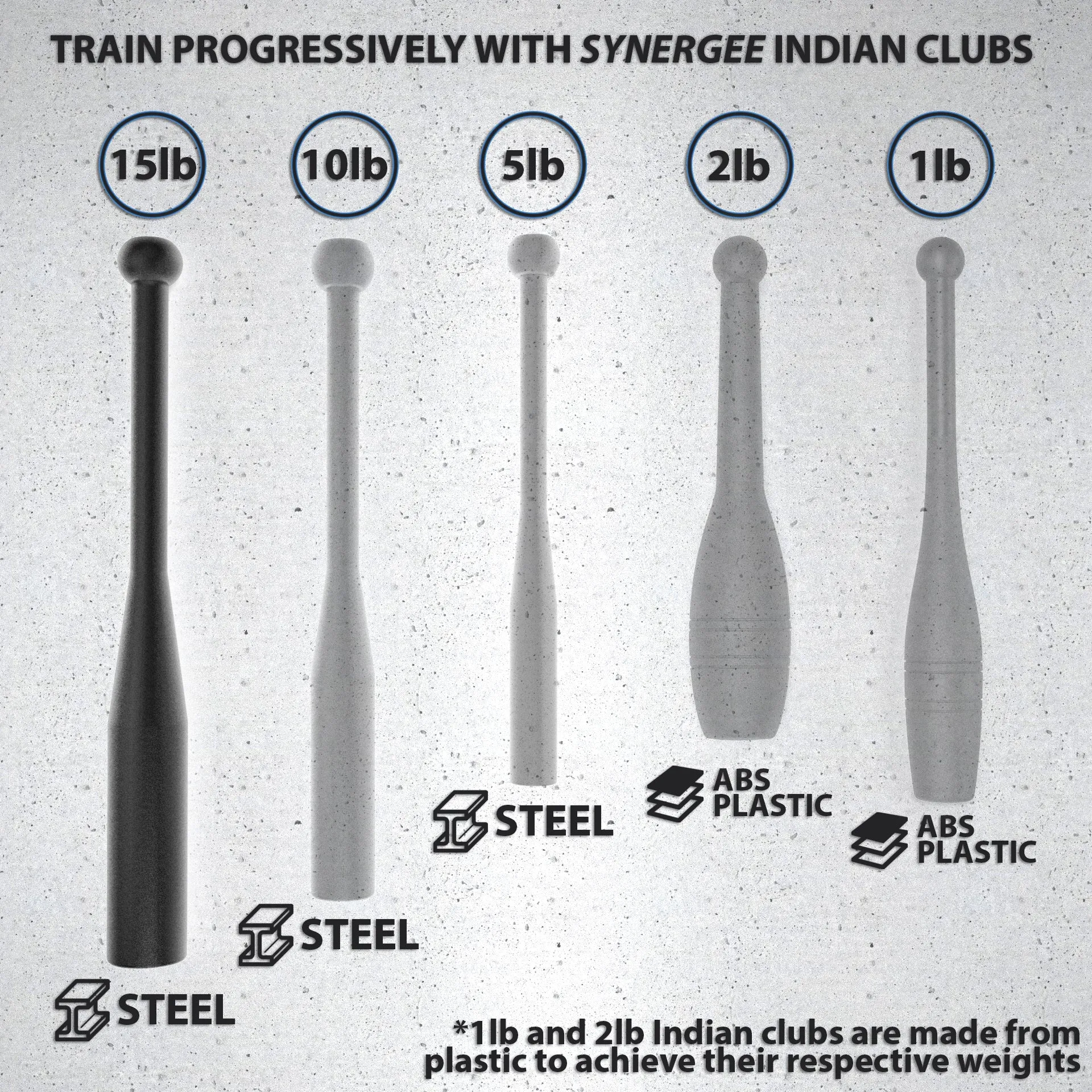 Synergee Indian Clubs