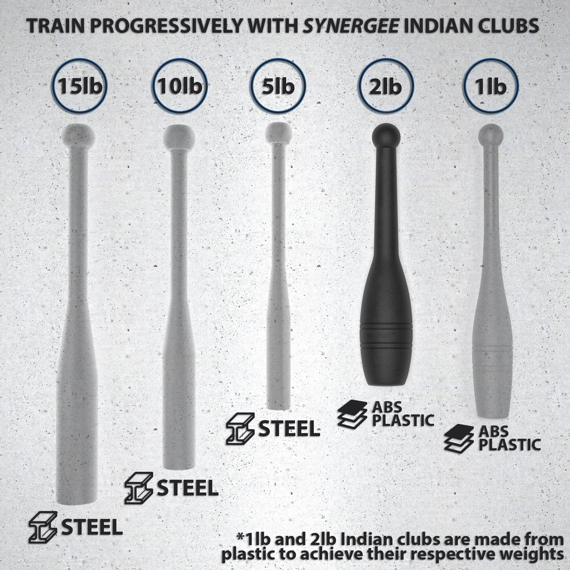 Synergee Indian Clubs