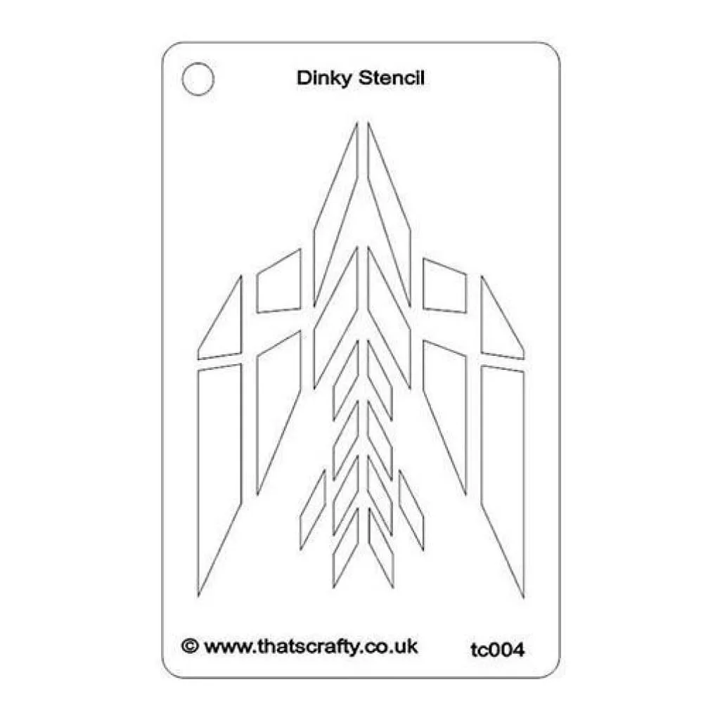 That's Crafty Dinky Stencil 3In.X4.75In. Abstract Bird*