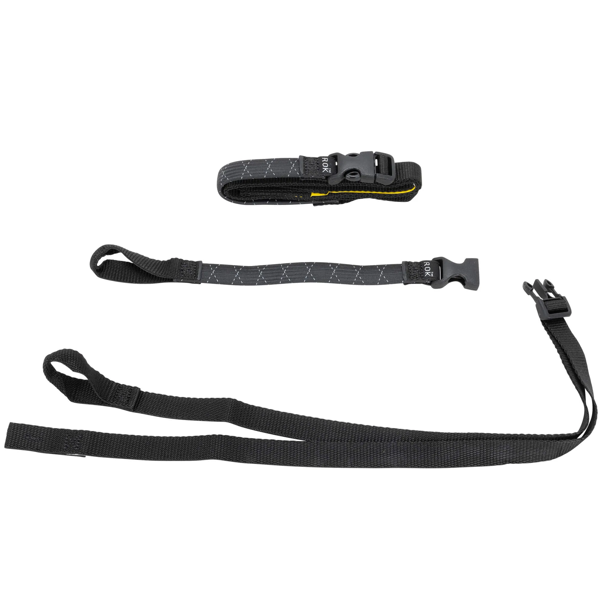 The Ultimate Adjustable Cargo Straps Twin Pack - 12"-42" x 5/8" - Black w/Reflective Tracer