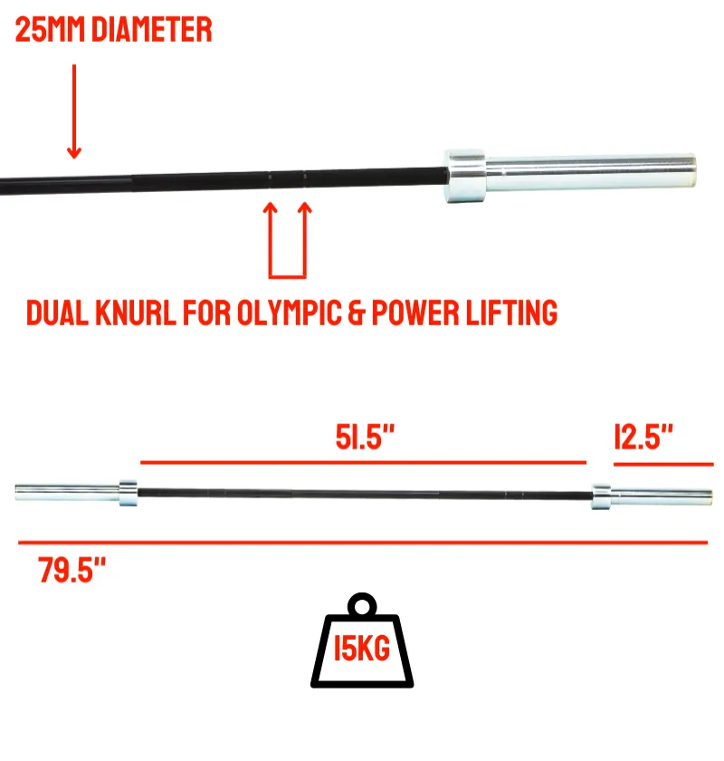 Women's Olympic Bar Pro 190kpsi, 25mm